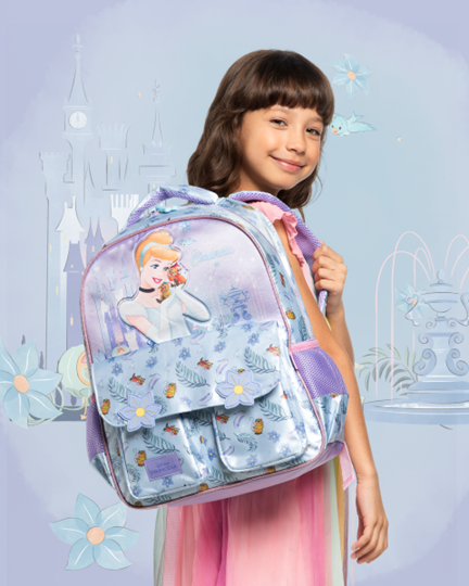 Mochila Escolar Cinderella Disney 16