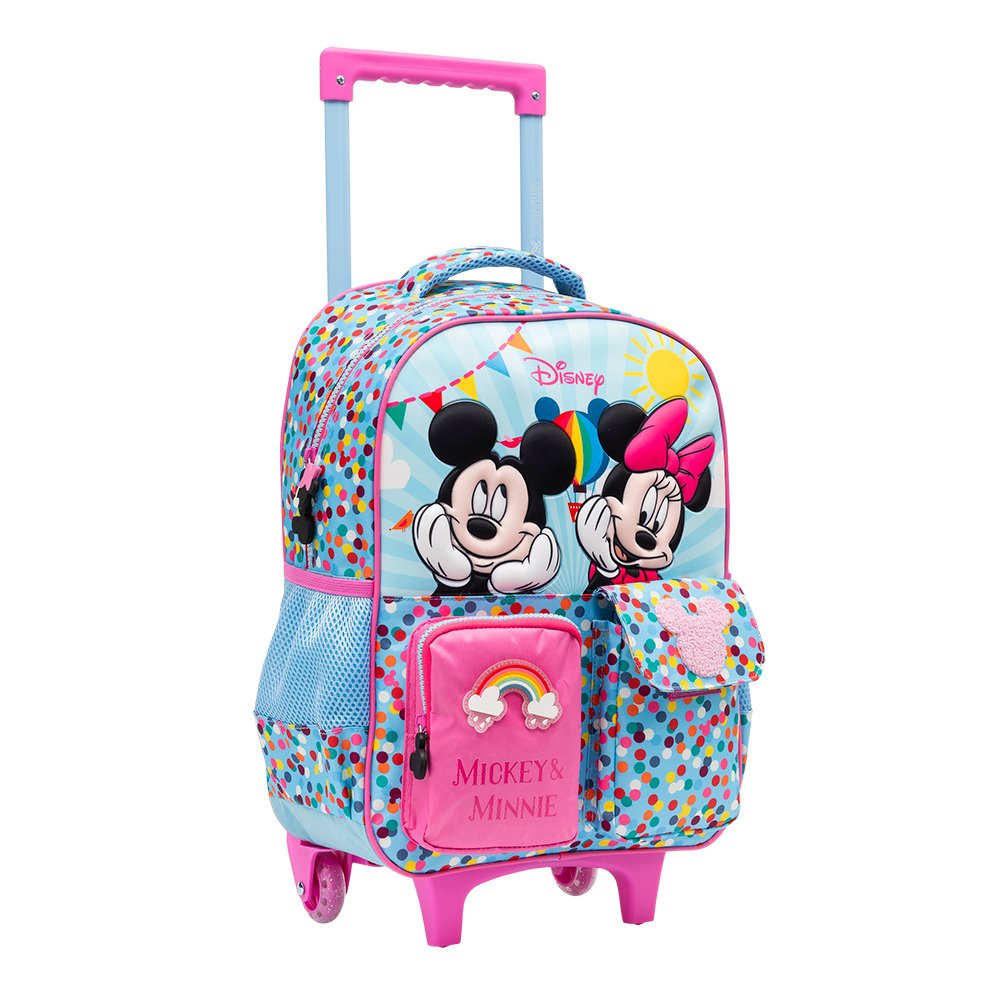 Mochila com Rodinhas Minnie & Mickey