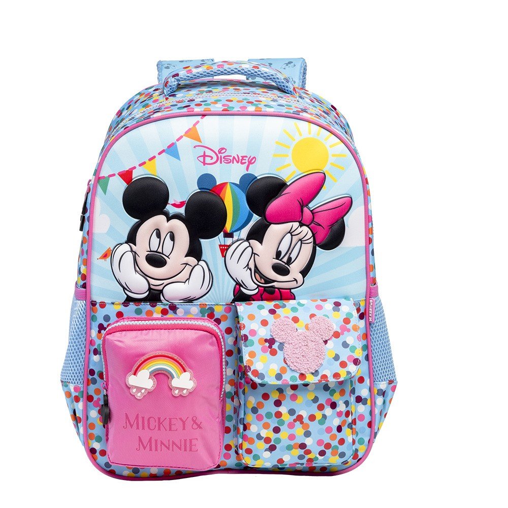 MOCHILA ESCOLAR MINNIE & MICKEY DISNEY 16"
